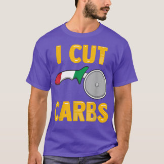 Camiseta Italian Fitness Routine I Cut Carbs Funny Pizza Lo