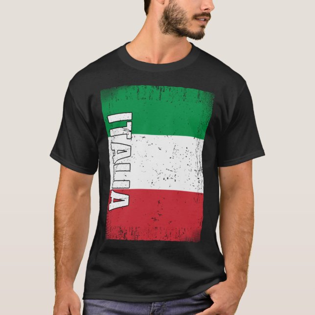 Camiseta Italian Flag Italy (Frente)