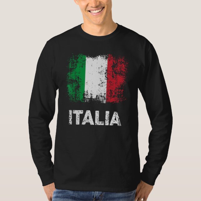 Camiseta Italian Flag Italy Patriotic Italia Flag (Frente)