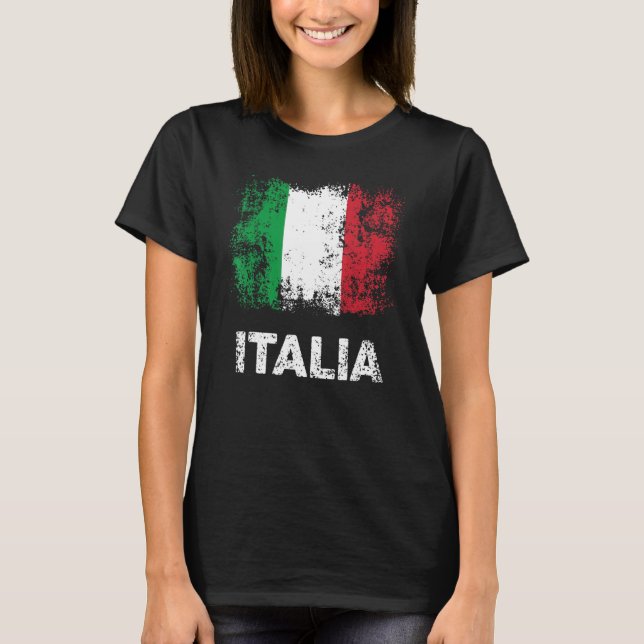 Camiseta Italian Flag Italy Patriotic Italia Flag (Frente)