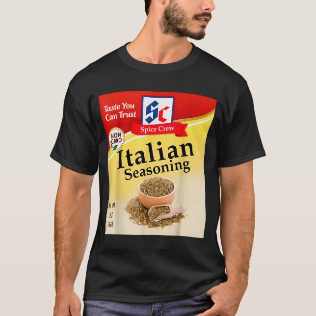 Camiseta Italian Seasoning Condiment Costume Holiday Sce Co (Frente)
