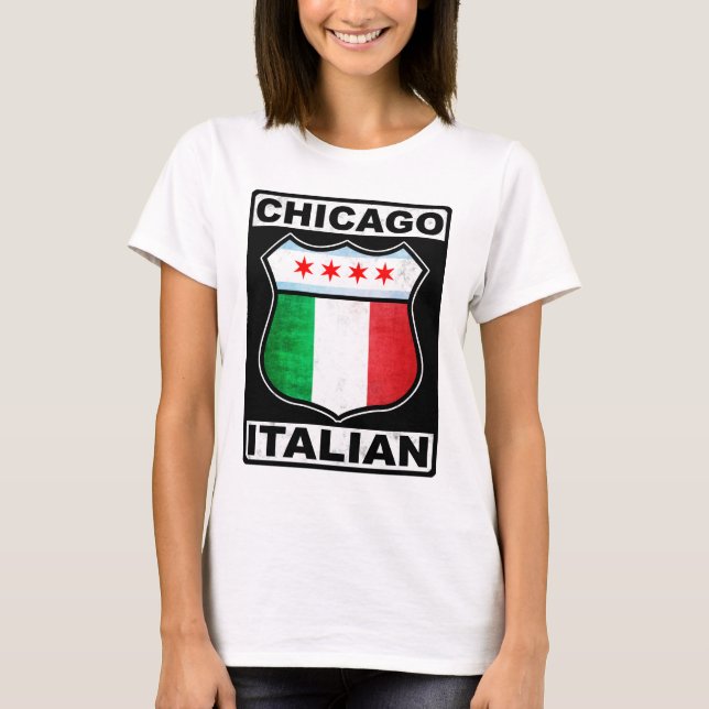 Camiseta italiana americana de Chicago (Frente)