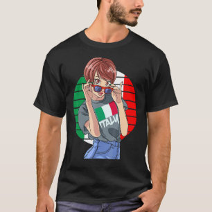 Camiseta Italiana Girl Italia Flag Itália Pride Italiano Wo