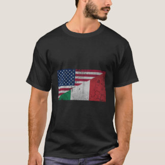 Camiseta Italiano American Italia Flag Itália
