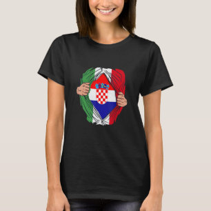 Camiseta Italiano com raízes croatas Croácia Hrvatska