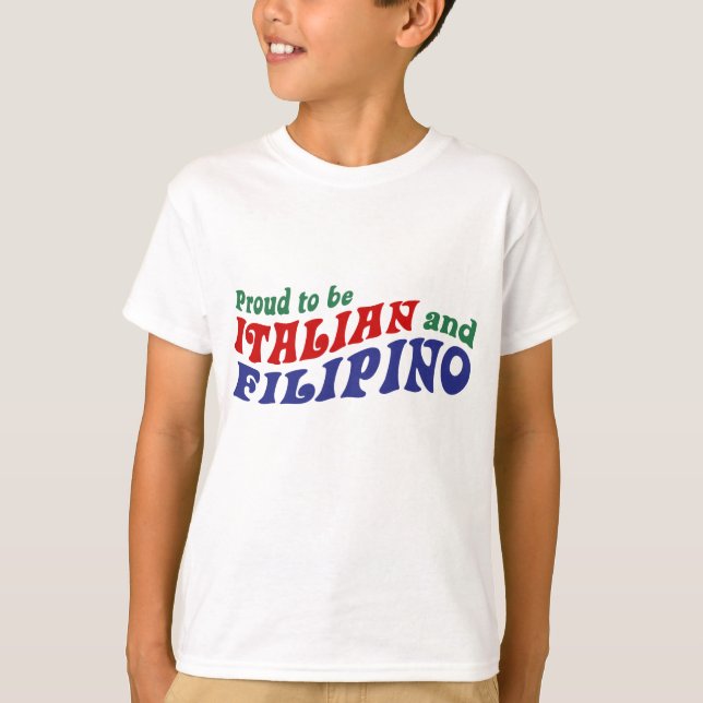 Camiseta Italiano e filipino (Frente)