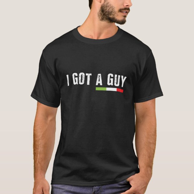 Camiseta Italiano Eu Tenho Uma Cara (Frente)