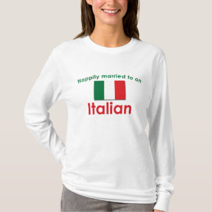 Camiseta Italiano feliz casado