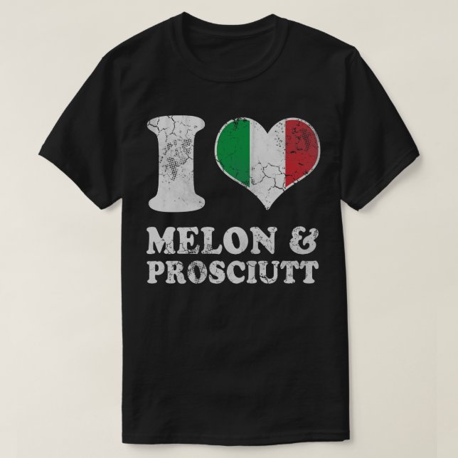 Camiseta Italiano Love Melon Prosciutto Prosciutto Itália I (Frente do Design)