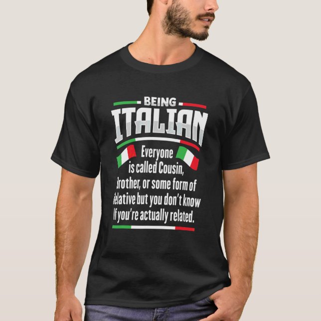 Camiseta Italiano Para Uma Itália 2 (Frente)