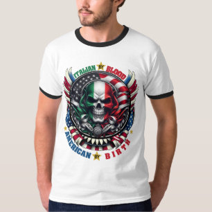 Camiseta Italiano por Blood American por Birth ItalianAmeri