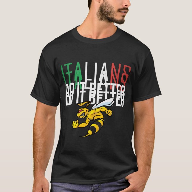 CAMISETA ITALIANOS FAZEM MELHOR (Frente)