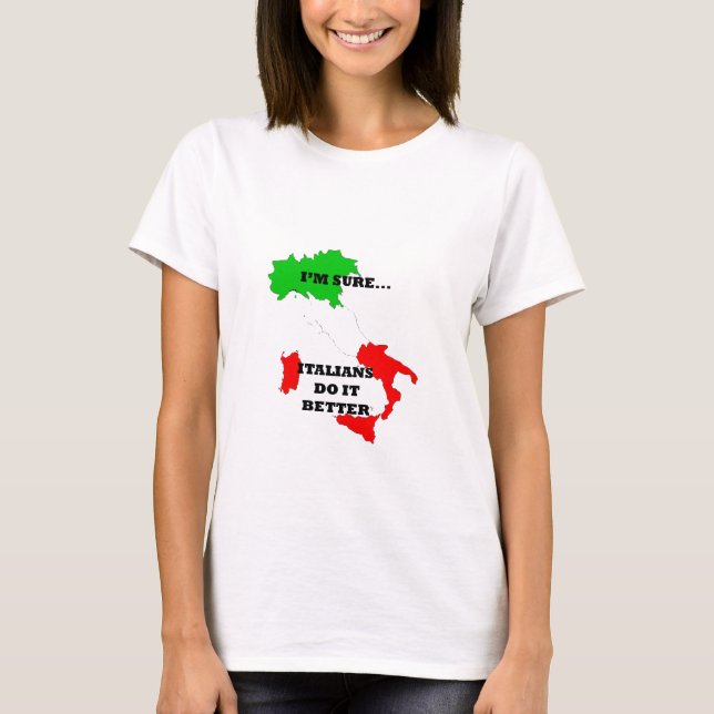 Camiseta italianos melhora (Frente)