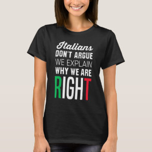 Camiseta Italianos não falam italiano