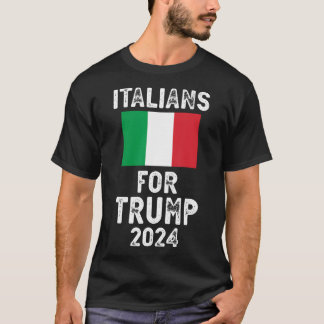 Camiseta Italianos Para Trump Pro Trump 2024 Italiano