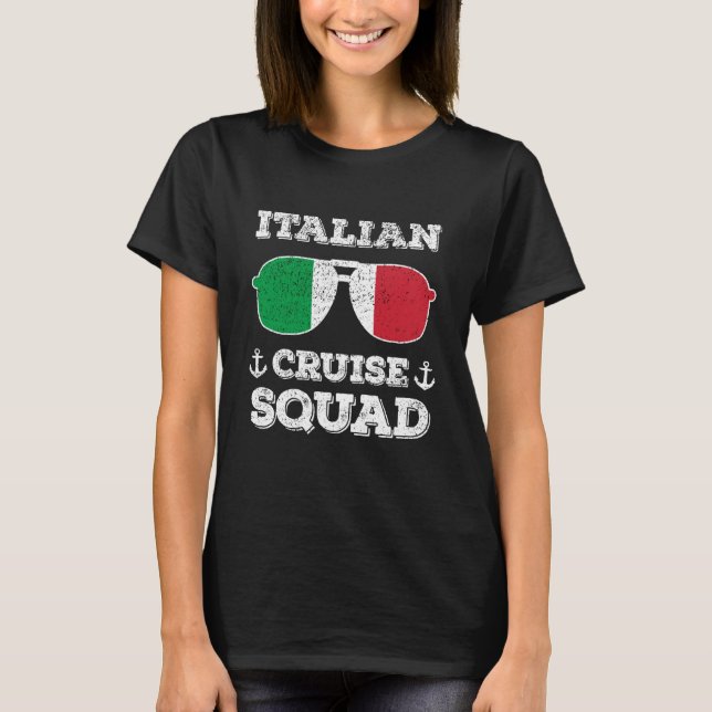 Camiseta Italy Cruise Squad Summer Italian Vacation Matchin (Frente)