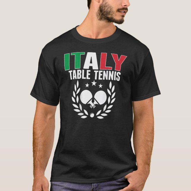 Camiseta Italy Ping Pong   Italian Table Tennis Team Suppor (Frente)