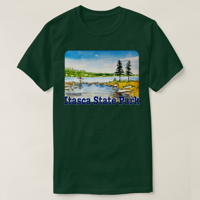 Camiseta Itasca State Park Minnesota (Frente do Design)