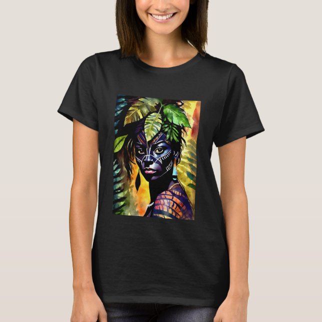 Camiseta "Itáyara" Pintou Fern - Mulheres Na Amazônia (Frente)