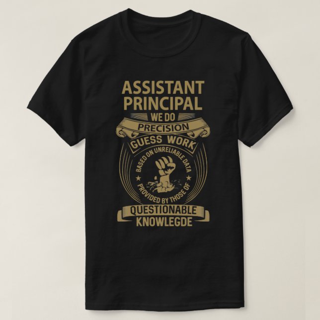 Camiseta Item de Oferta de Trabalho do Assistente Principal (Frente do Design)
