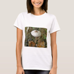 Camiseta Itens de Coordenação do Cogumelo de Parasol Branco