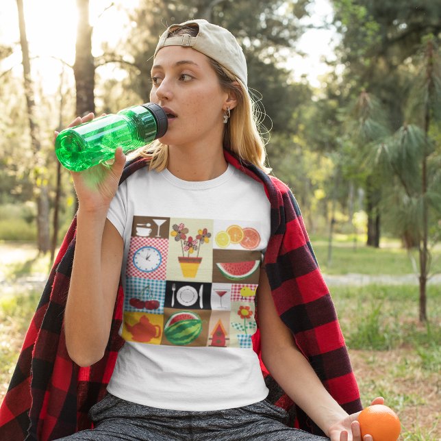 Camiseta Itens de Mesa de cozinha (Criador carregado)