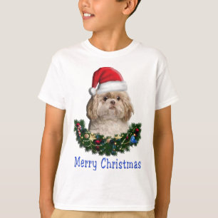 Camiseta Itens de Natal do Shih-Tsu Dog