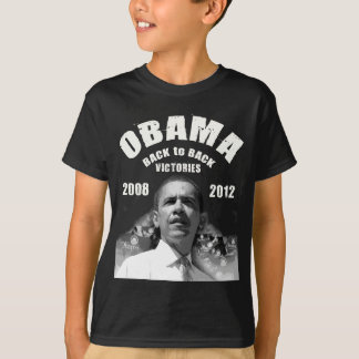Camiseta Itens de vitória de Barack Obama de Volta para Trá