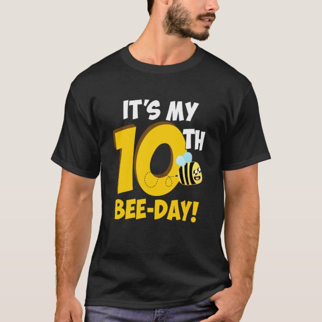 Camiseta It's 10th Bee Day Honey Beekeeper Apiary Beekeepin (Frente)