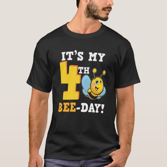 Camiseta It's 4th Bee Day Honey Beekeeper Apiary Beekeeping (Frente)