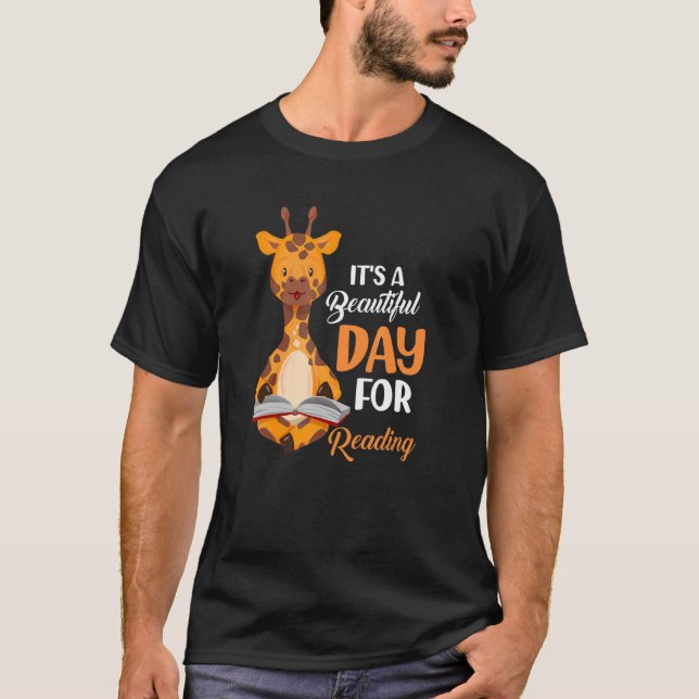 Camiseta It's A Beautiful Day Reading Library Bookworm (Frente)