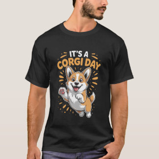 Camiseta It's A Corgi Day Cute Funny Dog Breed Pet Cardigan