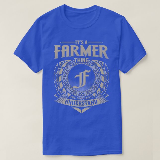 Camiseta It's A FARMER Thing You Wouldn't Understand Name V (Frente do Design)