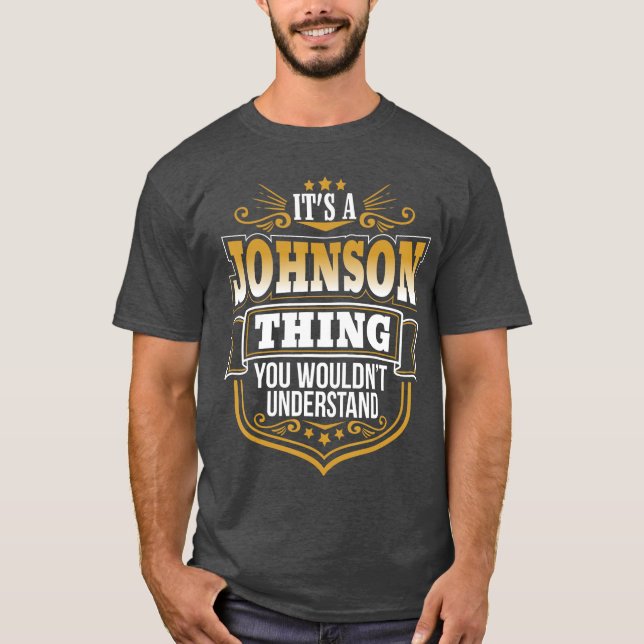 Camiseta Its a JOHNSON thing you wouldnt Understand Xmas fr (Frente)