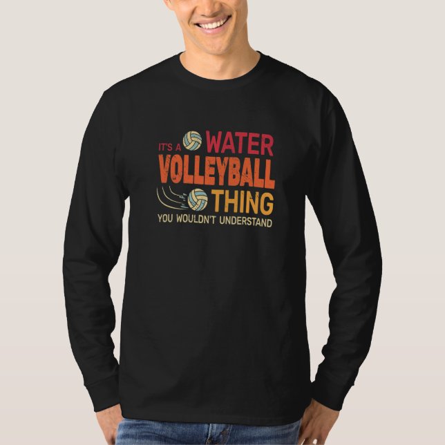 Camiseta It's A Water Volleyball retro water sports pool vo (Frente)