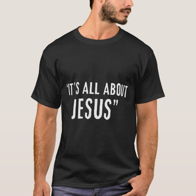 Camiseta It's All About Jesus Christian Patriot  (Frente)