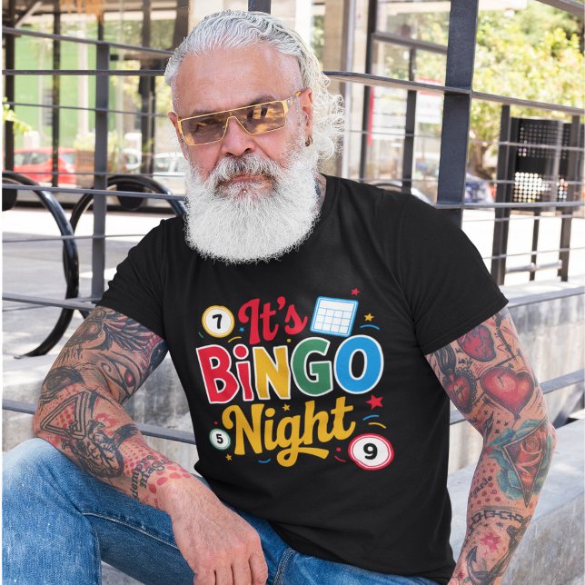 Camiseta It's Bingo Night"– Colorful Bingo  (Criador carregado)