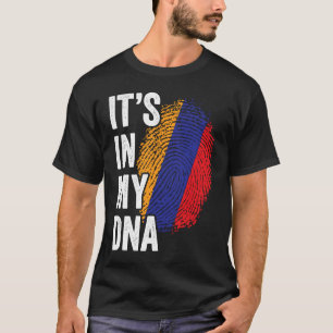 Camiseta ITS EM MEU DNA Armênia Sinalizador Armênio Orgulho