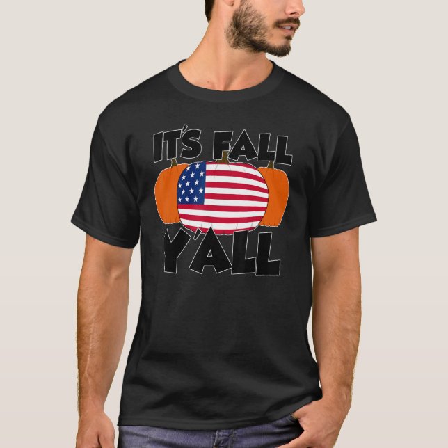 Camiseta It's Fall Y'all Thanksgiving Pumpkin Canada (Frente)