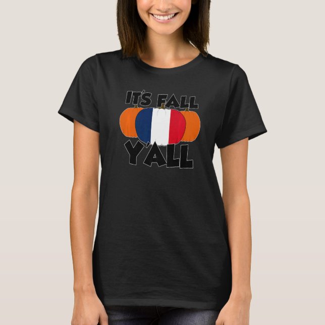 Camiseta It's Fall Y'all Thanksgiving Pumpkin Ireland   (Frente)