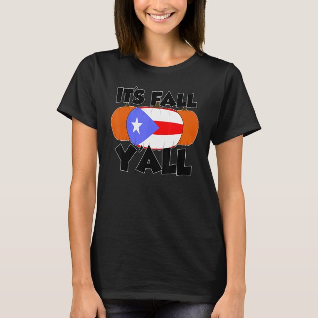 Camiseta It's Fall Y'all Thanksgiving Pumpkin Texas (Frente)