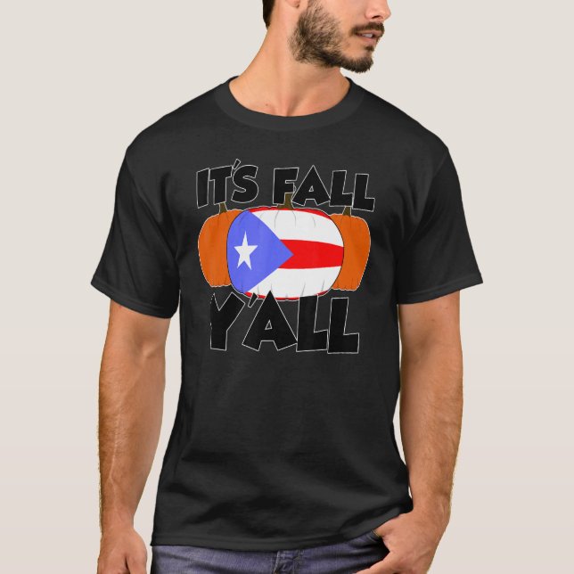 Camiseta It's Fall Y'all Thanksgiving Pumpkin Texas (Frente)