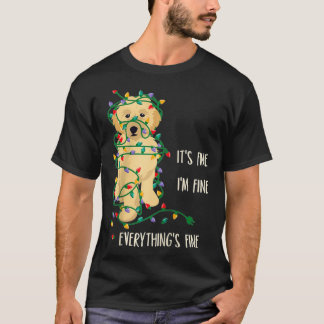 Camiseta It's Fine I'm Fine Everything Is Fine Christmas Li