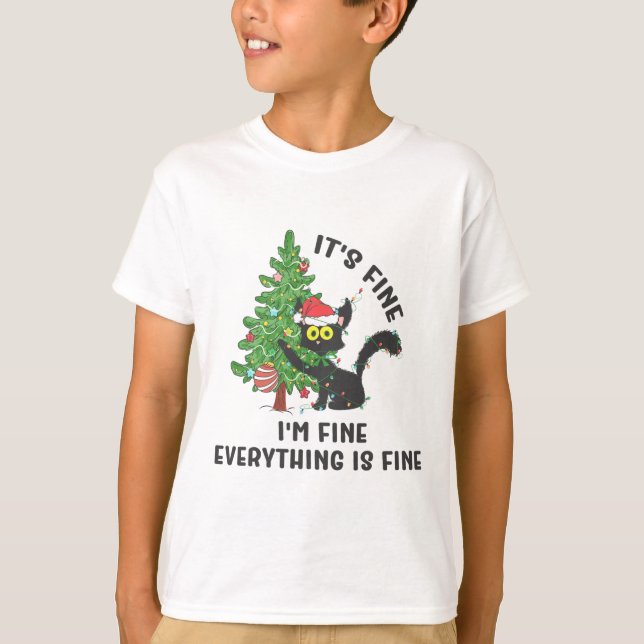 Camiseta It's Fine Im Fine Everything Is Fine Elf Xmas Matc (Frente)