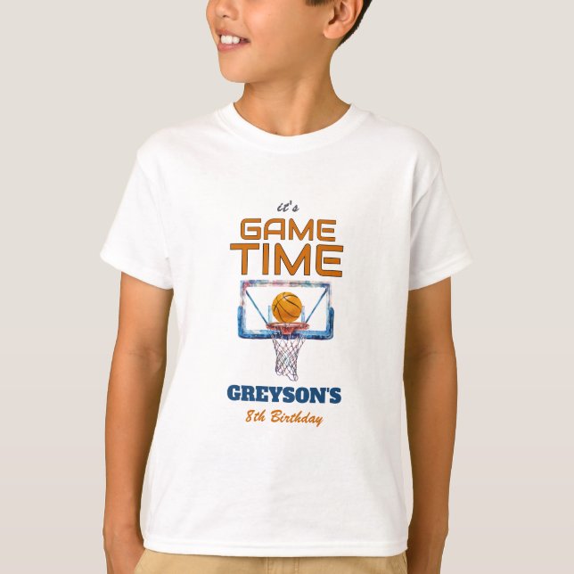 Camiseta It's Game Time Any Age Birthday (Frente)