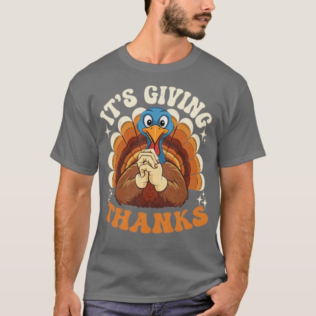 Camiseta Its Giving Thanks Turkey by el mehdi (Frente)