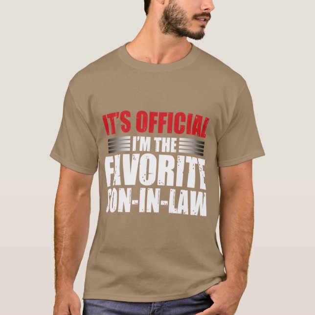 Camiseta Its im the favorite soninLaw retro (Frente)