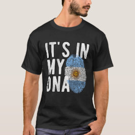Camiseta It's in my DNA Argentina Flag Fingerprints
