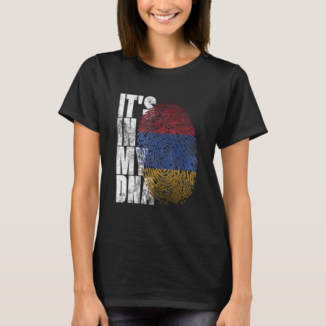 Camiseta It's In My DNA Armenian Sign Proud Pride Armenia F (Frente)