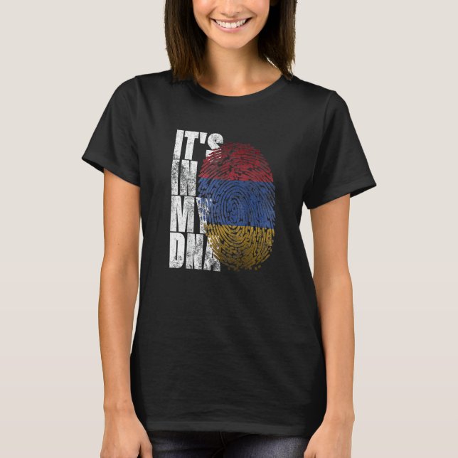 Camiseta It's In My DNA Armenian Sign Proud Pride Armenia F (Frente)